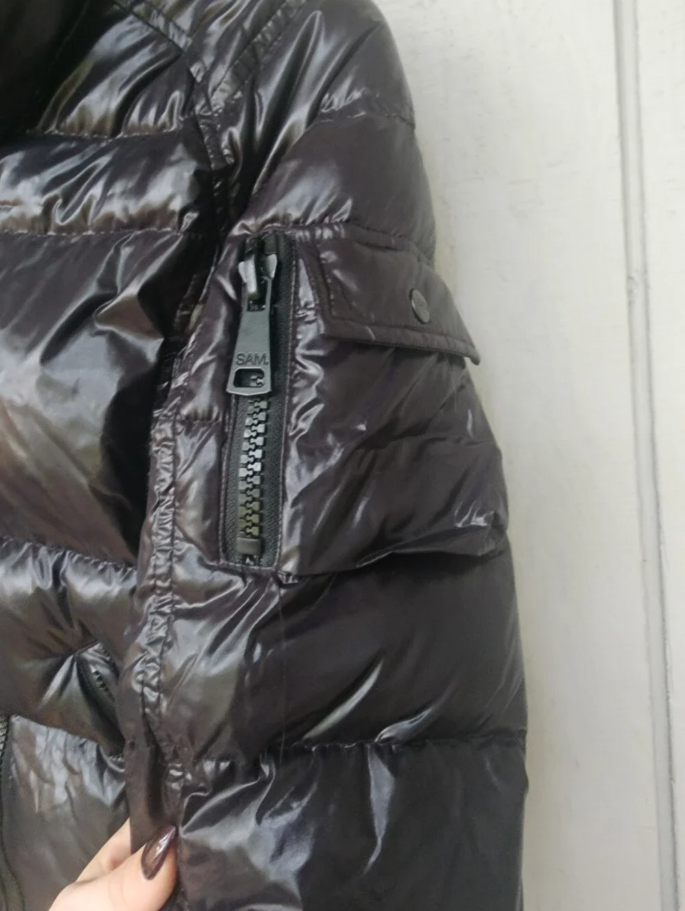 SAM. Girls Freestyle Goose Down Puffer Jacket Jet Black Size 14